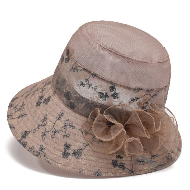 Hat Female Summer Ice Silk Sun Hat Middle-aged Mother Sun Protection - Trendex