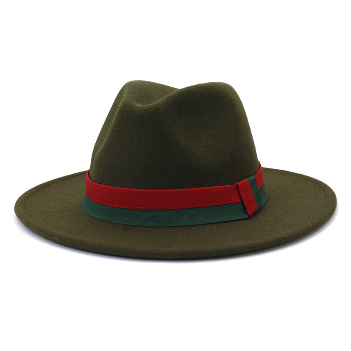 Big Brim British Style Woolen Jazz Top Hat - Trendex