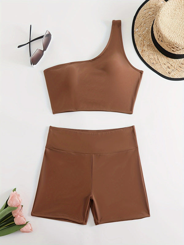 Sexy Hot Girl Bikini Shoulder Backless Swimsuit - Trendex