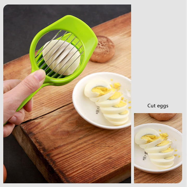 5970 Multipurpose Slicer With Seven Blades Egg Slicers Stainless Slicer Strawberry Tomato Kiwi Fruit Cutter Divider Separator - Trendex