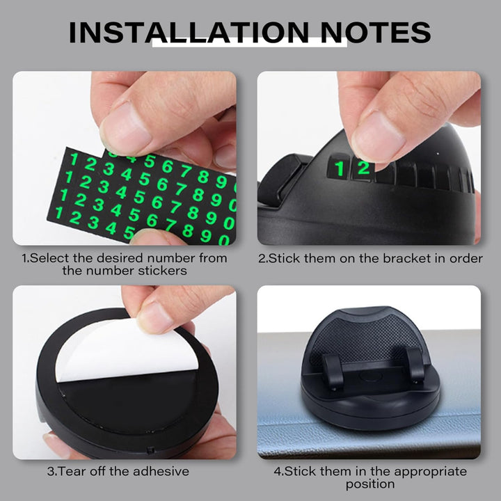 2 In 1 Car Anti-slip Mat Phone Holder Non Slip Sticky Phone Mount Holder (1 Set) - Trendex