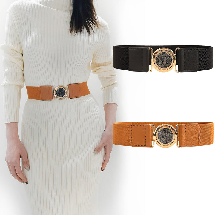 Women's Retro Easy Matching Elastic Elastic Belt - Trendex