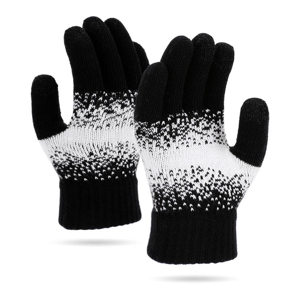 Autumn And Winter New Gloves Women's Knitted Wool - Trendex