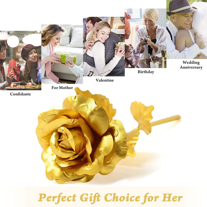 0879 B Golden Rose Used In All Kinds Of Places Like Household Offices Cafes Etc. For Decorating And To Look Good Purposes And All. - Trendex