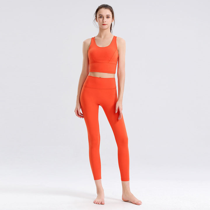 Running Yoga Tight Sports Vest Slim Fit Two-piece Suit - Trendex