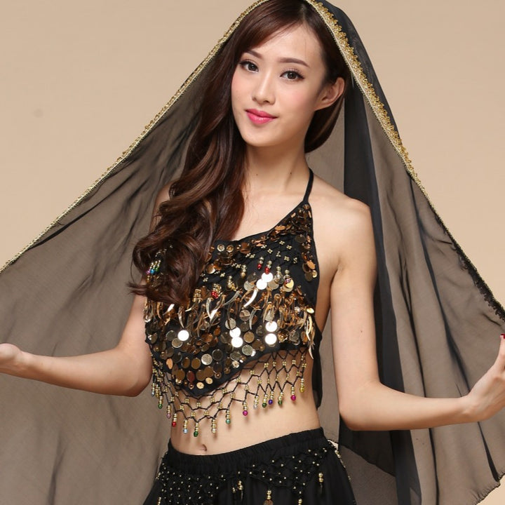 Dance Costume Sequined Chili Bra Top - Trendex