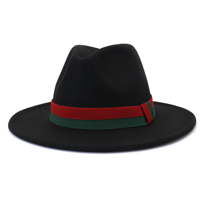 Big Brim British Style Woolen Jazz Top Hat - Trendex