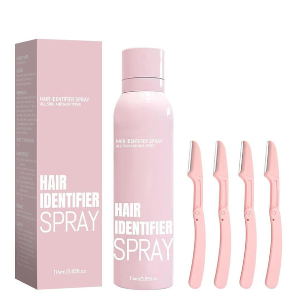 Hair Identifier Spray With Face Shaving Razor