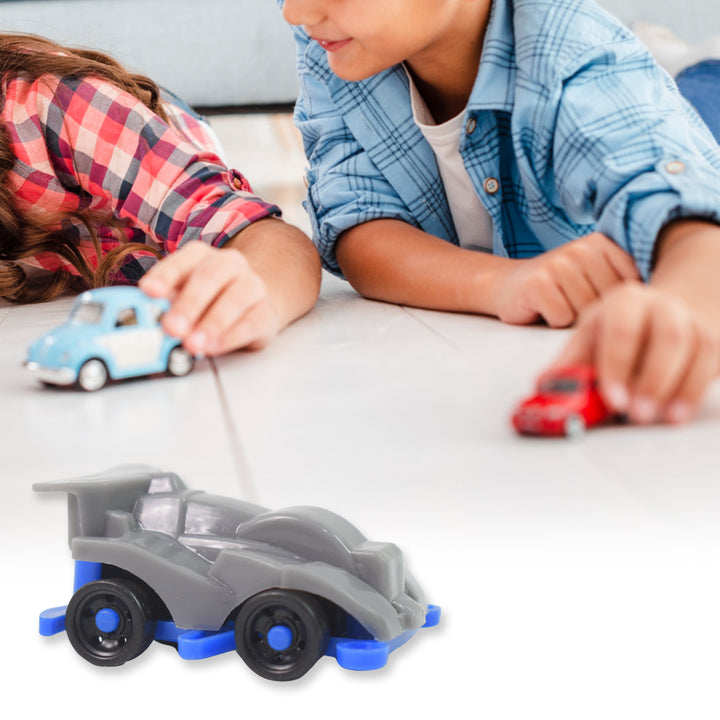 Mini Pull Back Car  Aeroplane Plastic Pull Back Car Cartoon Toys (12 Pcs Set) - Trendex