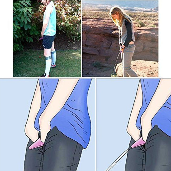 6113 Portable Stand Pee Used For Peeing For Women Both Of Us During Emergencies And Requirements. - Trendex