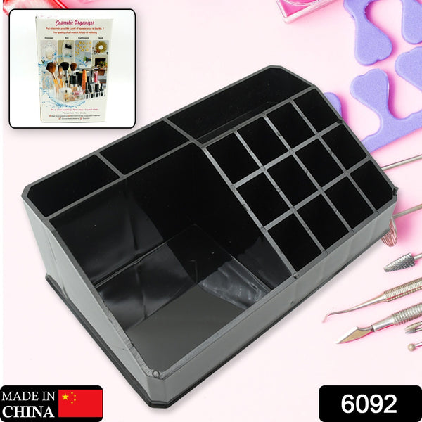 6092 Cosmetic Organiser 16 Compartment Cosmetic Makeup Storage Organiser Box - Trendex