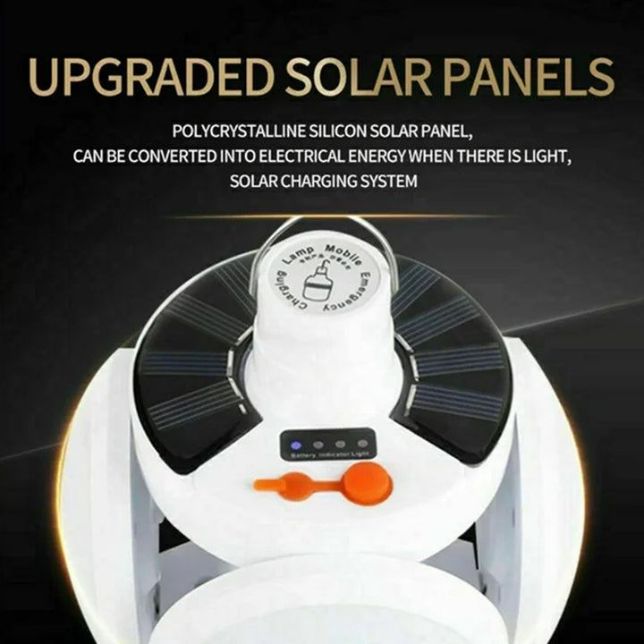 12590 Solar Multi-functional Emergency Led Light Bulb With Usb Charging Led Camping Lamp Camping Lamp Usb Rechargeable 5 Brightness Light Modes Foldable Camping Light Sos Ip65 Waterproof Camping Light Blackout Emergency Equipment Camping Gadgets - Trendex