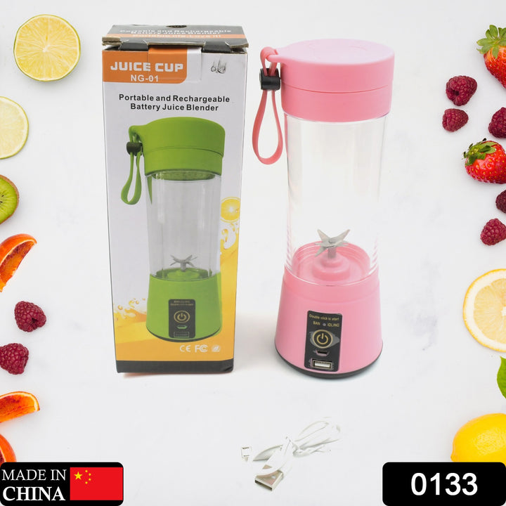 133 Portable Usb Electric Juicer - 6 Blades (Protein Shaker) - Trendex