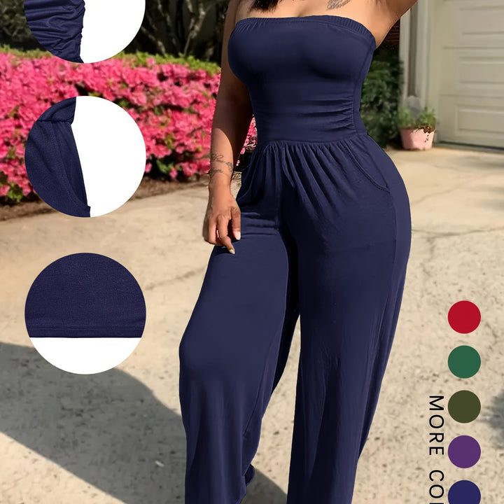 Strapless Without Belt Pockets One-piece Four Seasons Machine Washable - Trendex