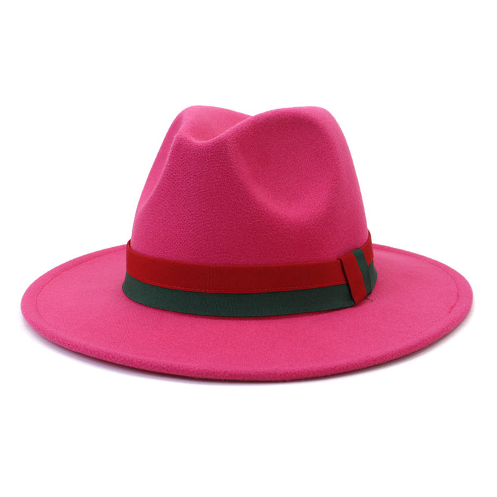 Big Brim British Style Woolen Jazz Top Hat - Trendex