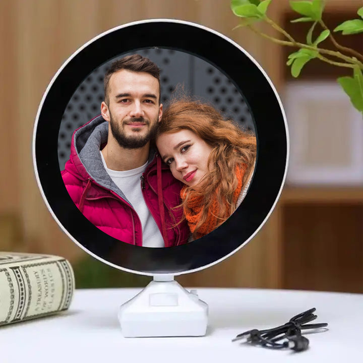 Plastic 2 In 1 Mirror Come Photo Frame With Led Light - Trendex