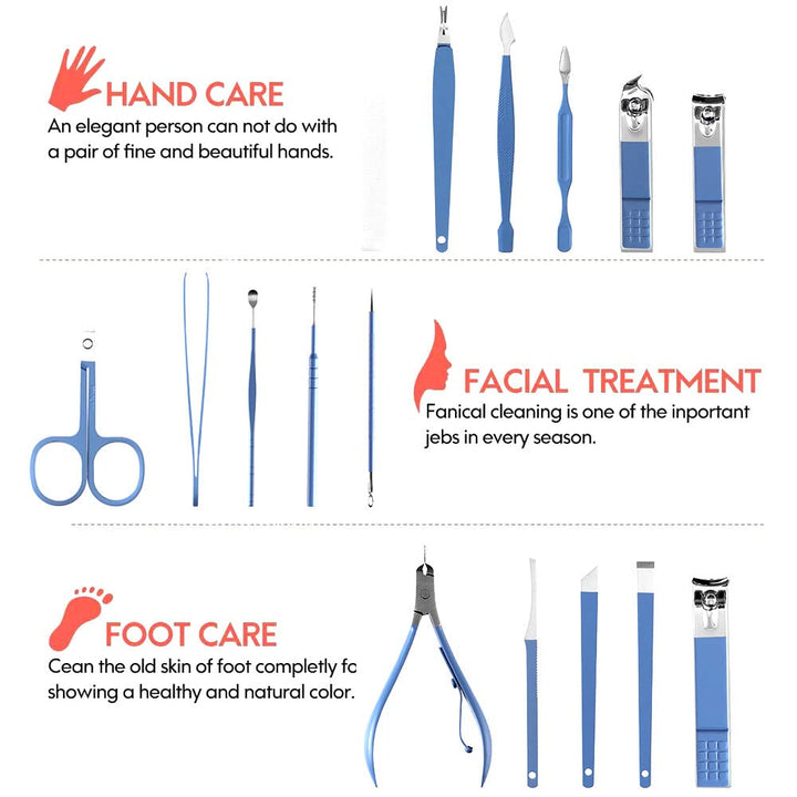 16 in 1 Manicure Set Nail Cutter - Trendex
