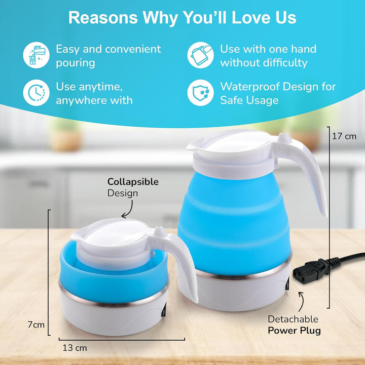 Silicon Kettle Foldable Collapsible Kettle - Trendex