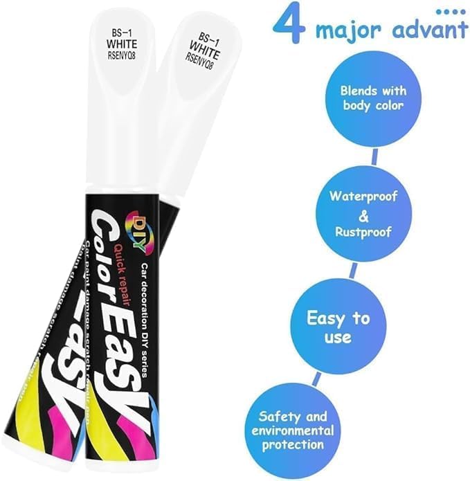 Car Scratch Repair Paint Pen White - Trendex