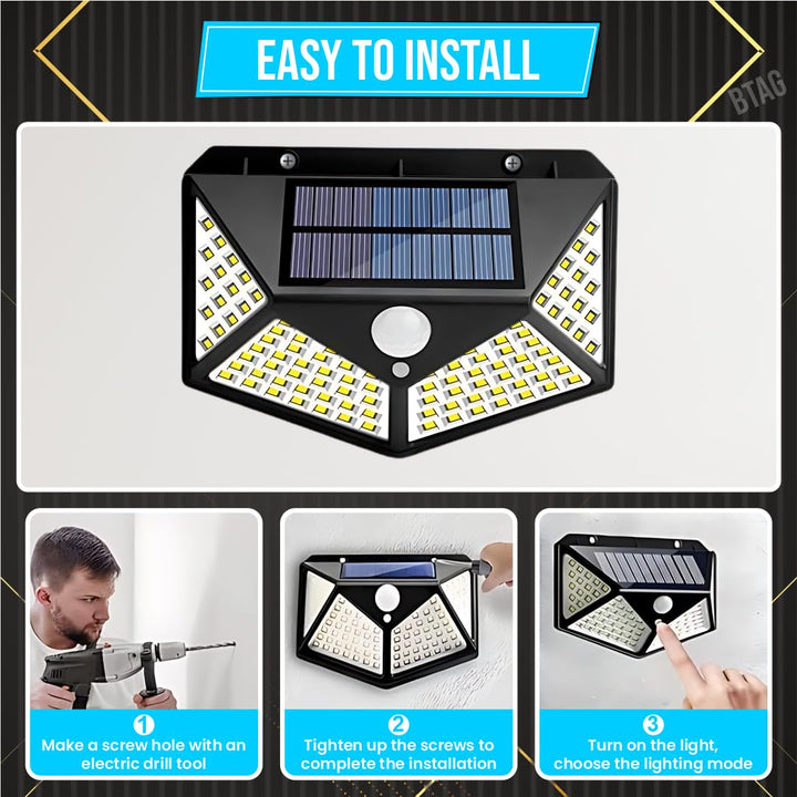 100 Led Motion Sensor Solar Light - Trendex