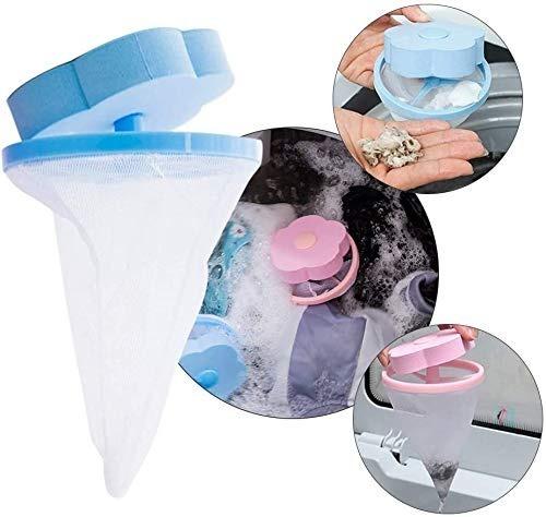1446 Washing Machine Floating Filter Lint Mesh Bag Net Pouch Hairlint Catcher - Trendex