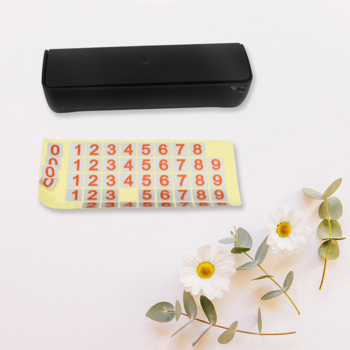 Temporary Car Parking Mobile Number Display With Magnetic Numbers Stickers (1pc) - Trendex