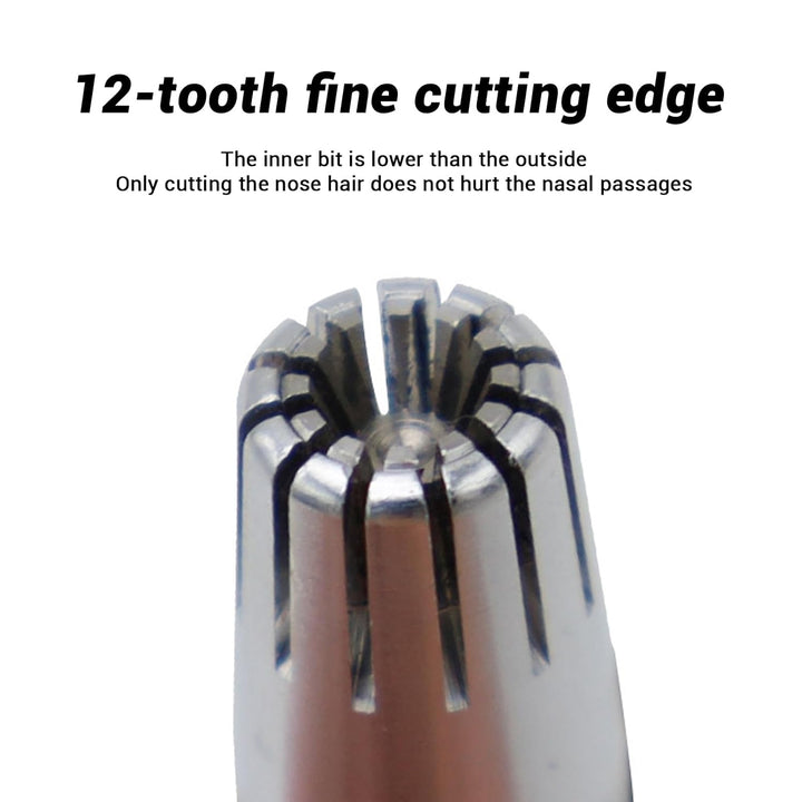 Stainless Steel Painless Nose Hair Remover (1 Pc) - Trendex