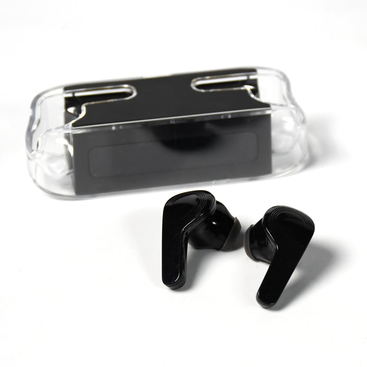 6705 Earphones With Touch Control Black Bluetooth M12 Max  Wireless Technology Stereo Sound Made With High-end Material - Trendex