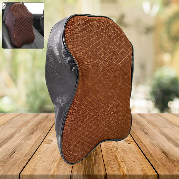 8595 Car Neck Pillow Car Neck Headrest Pillow Memory Foam Car Accessories Cushion Car Seat Head Support Neck Protector Car Seat Neck Pillowfor Driving (1 Pc) - Trendex