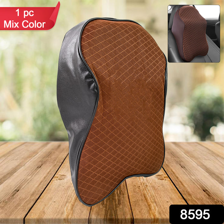 8595 Car Neck Pillow Car Neck Headrest Pillow Memory Foam Car Accessories Cushion Car Seat Head Support Neck Protector Car Seat Neck Pillowfor Driving (1 Pc) - Trendex