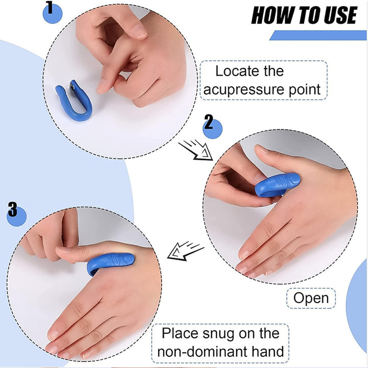Plastic Magnetic Acupressure Clip (1 Pc) - Trendex