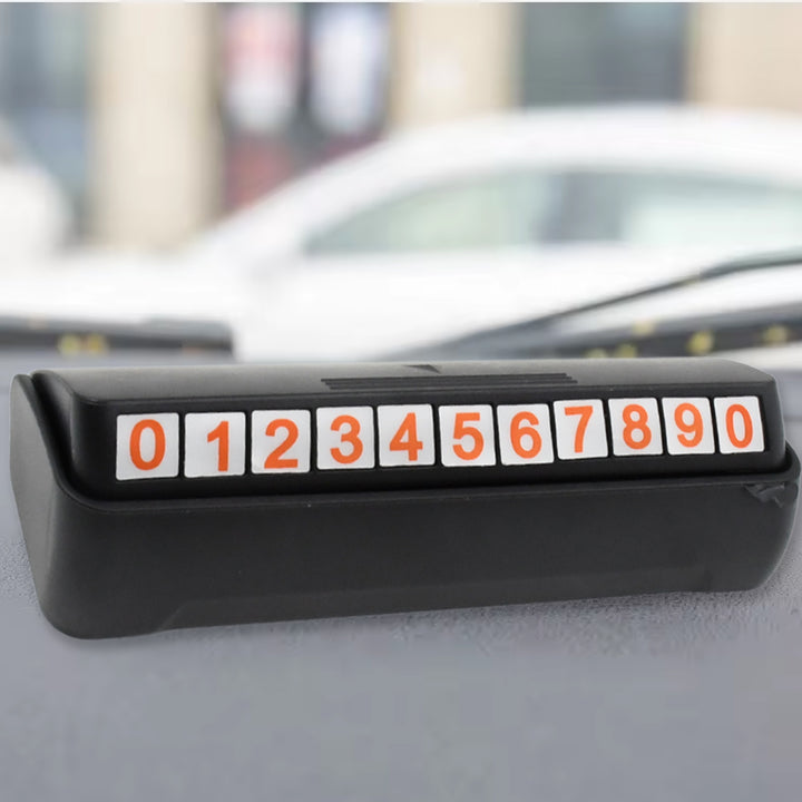 Temporary Car Parking Mobile Number Display With Magnetic Numbers Stickers (1pc) - Trendex