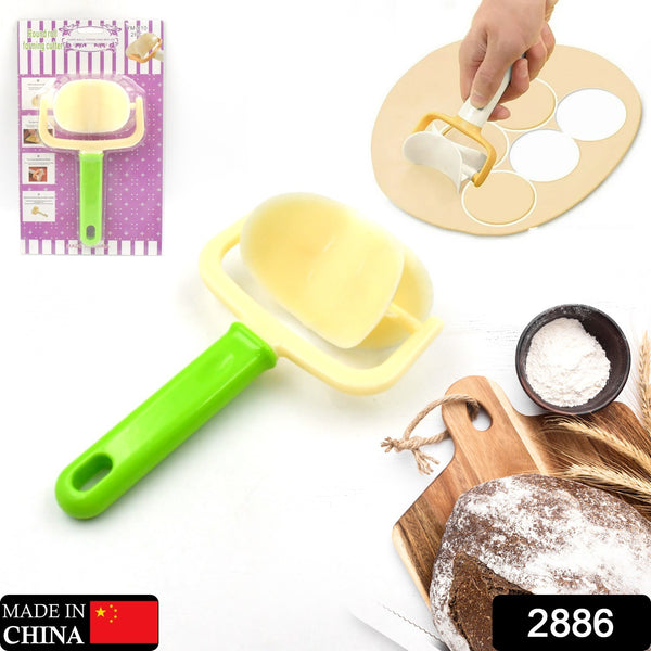 2886  Plastic Round Roll Forming Cutter Cake Ball Tongs And Molds Puri Cutter Roller Machine For Baking Tools (1 Pc Mix Color) - Trendex