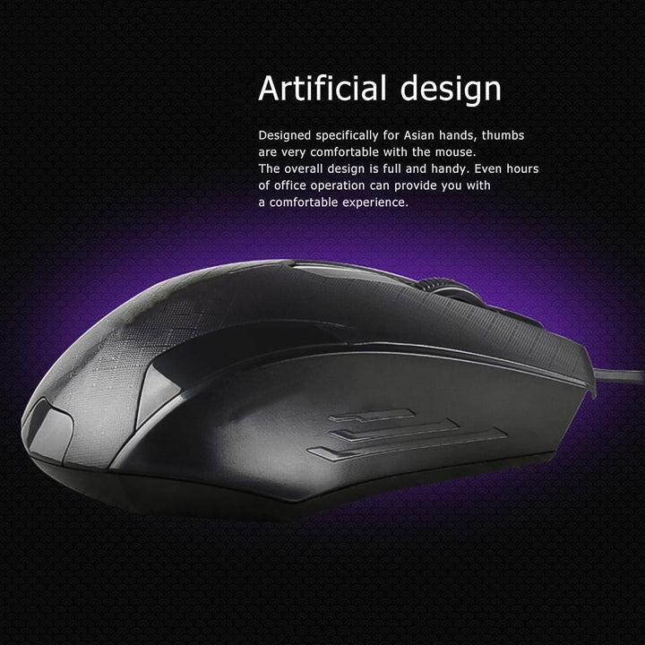 Computer  Laptop Wired Optical Mouse (1 Pc) - Trendex