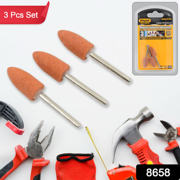 Bullet Shape Rotary Grinding Stone Set (3 Pcs Set) - Trendex