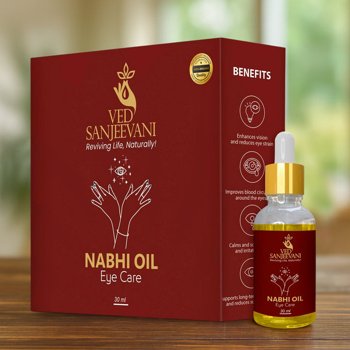 Ved Sanjeevani 100 Organic Ayurvedic Nabhi Oil For Eye Care (30ml  1 Pc) - Trendex