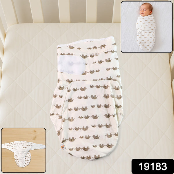 Soft Cotton Adjustable Baby Swaddle Wrap For Newborns (1 Pc) - Trendex