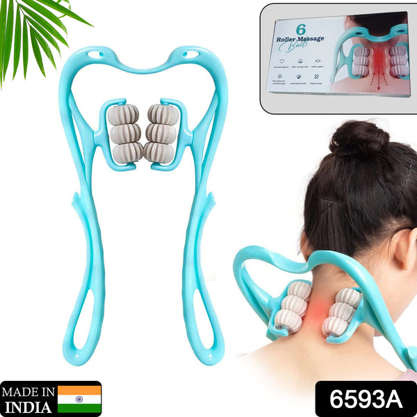 6593a  Neck Shoulder Massager 13.5x7.08in Portable Relieving The Back For Men Relieving The Waist Women - Trendex