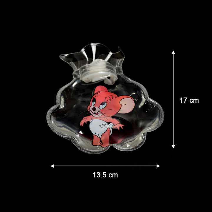 6542 Mix Transparent Multi Design Small Hot Water Bag With Cover For Pain Relief Neck Shoulder Pain And Hand Feet Warmer Menstrual Cramps. - Trendex