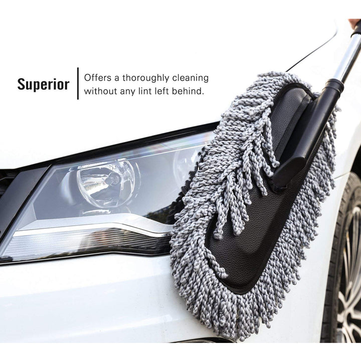Car Dust Brush  Gentle And Efficient Cleaning Tool For Interior And Exterior (1 Pc) - Trendex