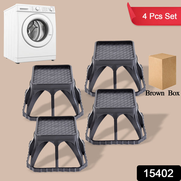 Multi-purpose Plastic Washing Machine Stand (4 Pcs Set) - Trendex