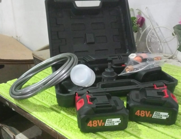 Double Battery 48v Rechargeable Electric Car Washer Gun (1 Set) - Trendex