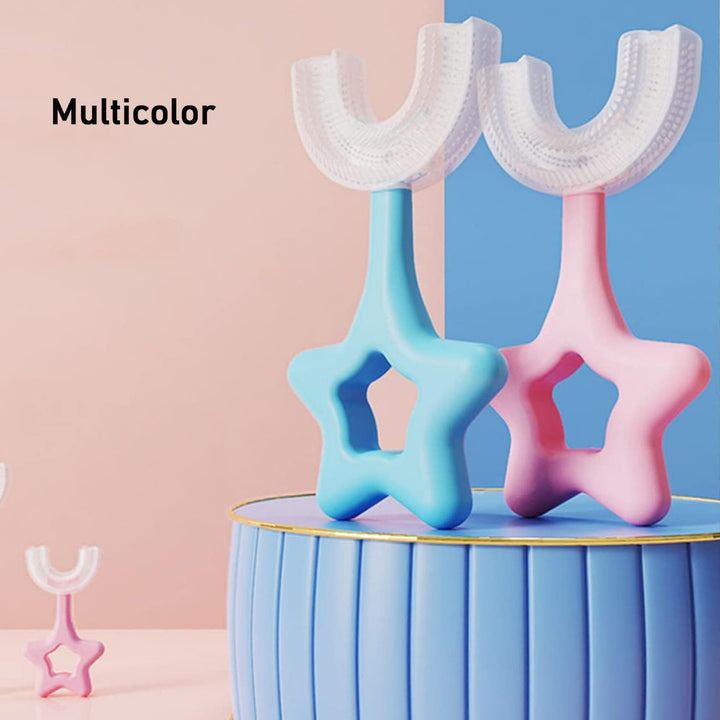 Star  U-shape Silicone Manual Toothbrush (1 Pc) - Trendex