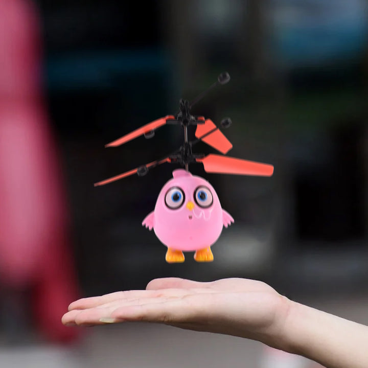 Flying Bird Rc Toy With Led Amp Remote Control  Pink Owl Design (1 Set) - Trendex