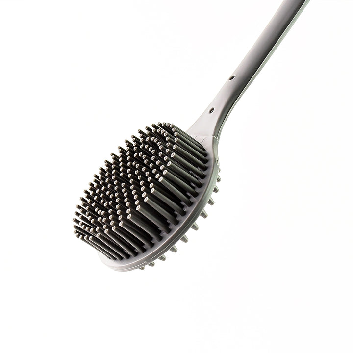 Silicone Back Scrubber Brush With Long Handle (1 Pc) - Trendex