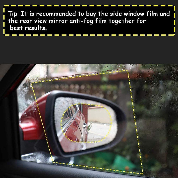 7552 Anti Fog Anti Scratch Interior Rearview Car Mirror Film Waterproof Hd Clear Protective Sticker Film For Safe Driving Car Mirrors Side Windows - Trendex