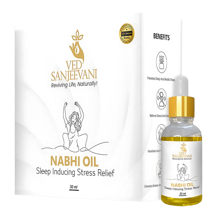 Ved Sanjeevani Nabhi Oil Sleep Inducing Stress Relief (30ml  1 Pc) - Trendex