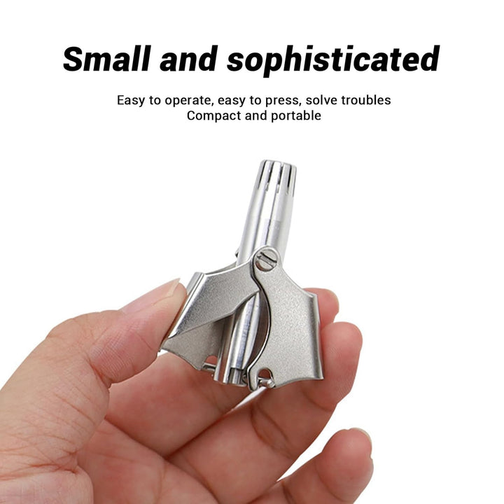 Stainless Steel Painless Nose Hair Remover (1 Pc) - Trendex