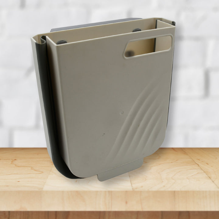 Hanging Trash Can For Kitchen Cabinet Door Small Collapsible Foldable Waste Bins Hanging Trash Holder For Bathroom Bedroom Office Car Portable - Trendex