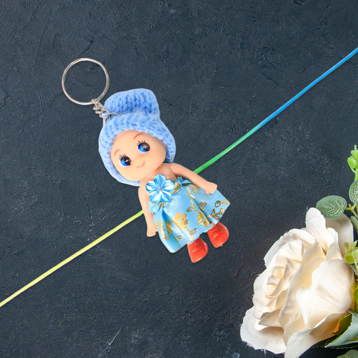 Multifunction Doll Rakhi For Kids  Cute Soft Toy Rakhi With Keychain Use  Decorative Fancy Rakhi Cum Keyring For Boys  Girls - Trendex